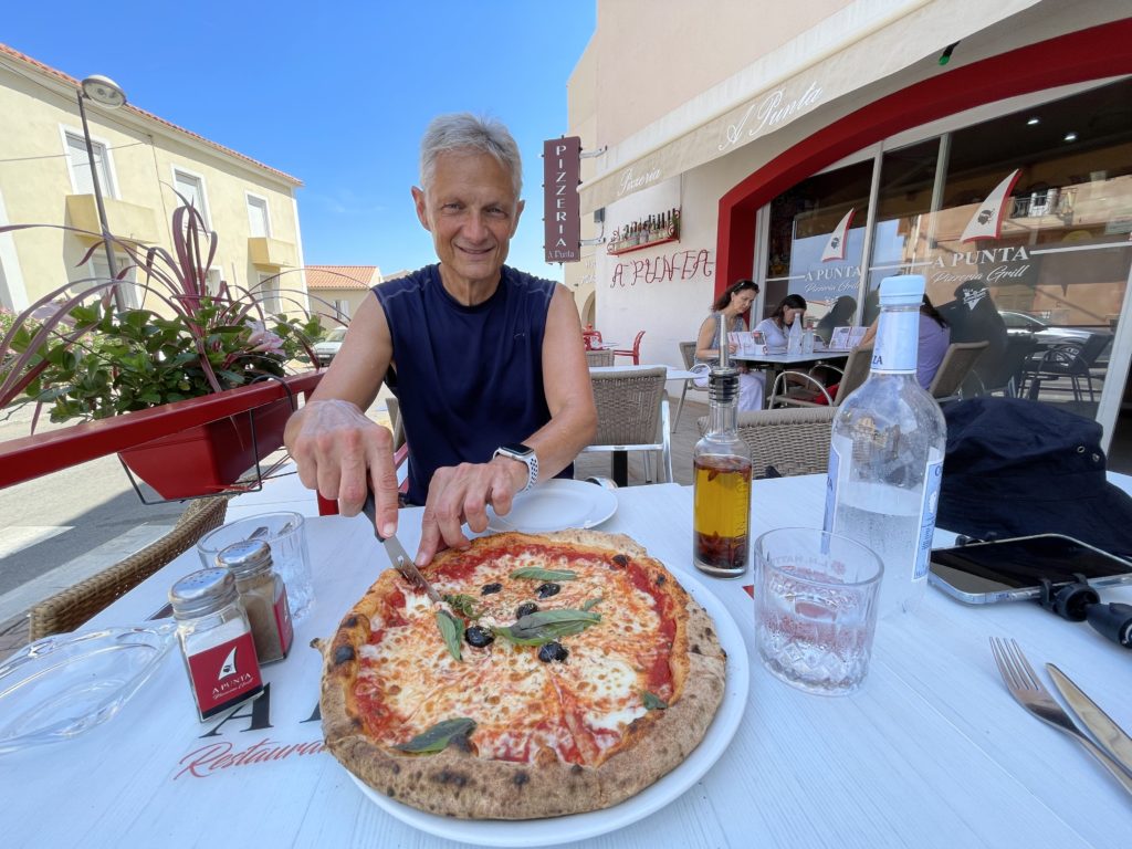 Pizza perfection in Calvi.