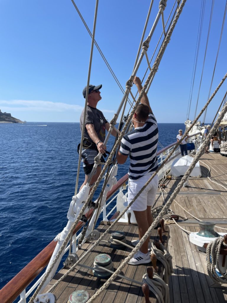 mast climbing on a Star Clipper cruise