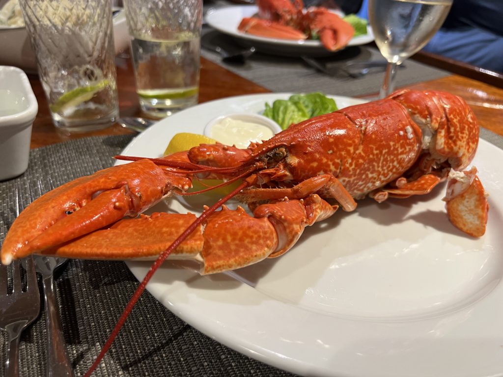 Lobster dinner on Elizabeth G