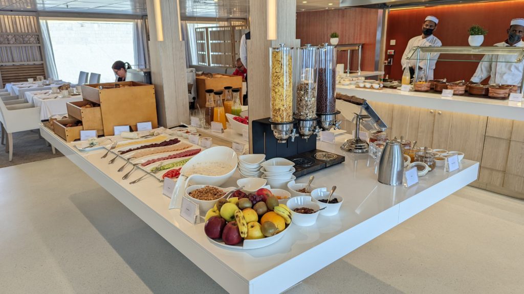 breakfast buffet on board Viking Osiris
