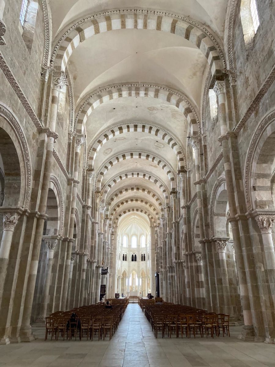 The gorgeous Vézelay Abbey in Vézelay, France