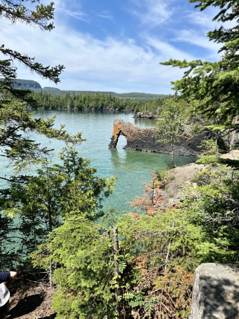 Sea Lion Arch in Sleeping Giant Provincial Park on a Great Lakes cruise