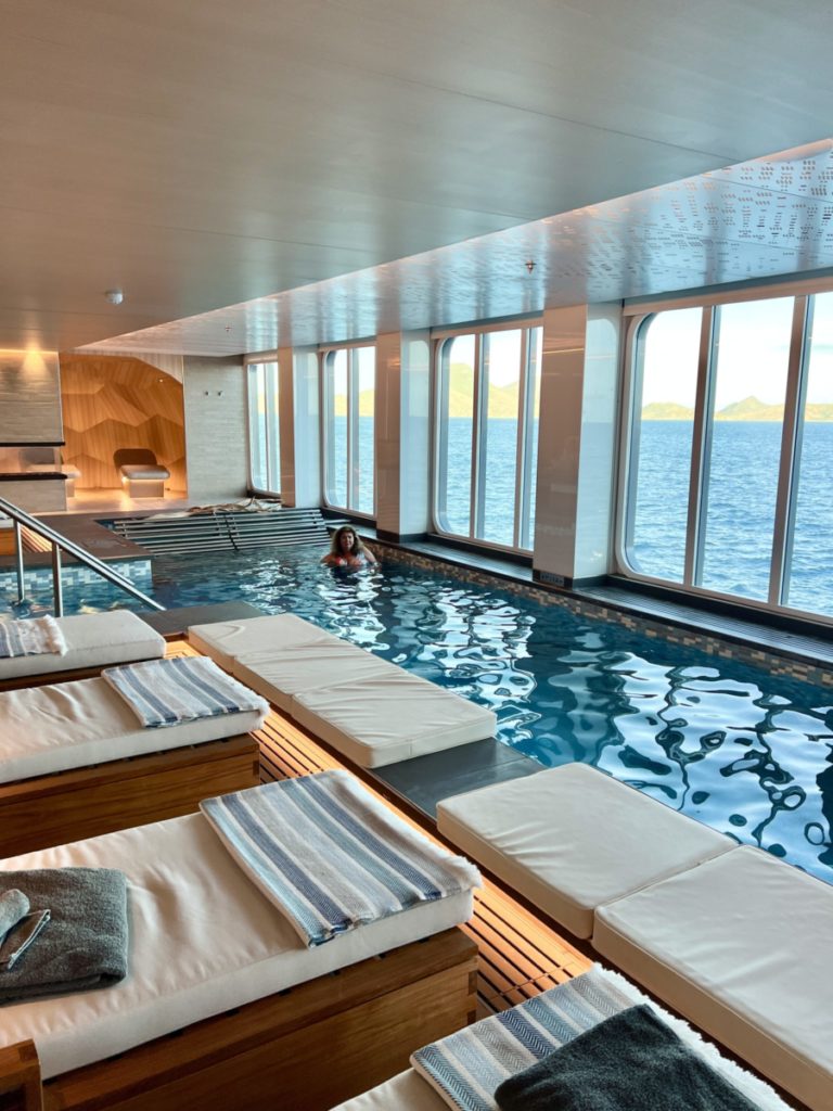 The Nordic spa on a Viking Octantis Great Lakes cruise