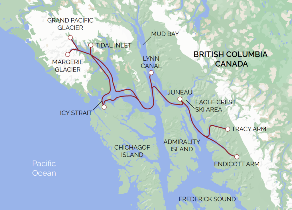 The "Winter Sports & Northern Lights" route
