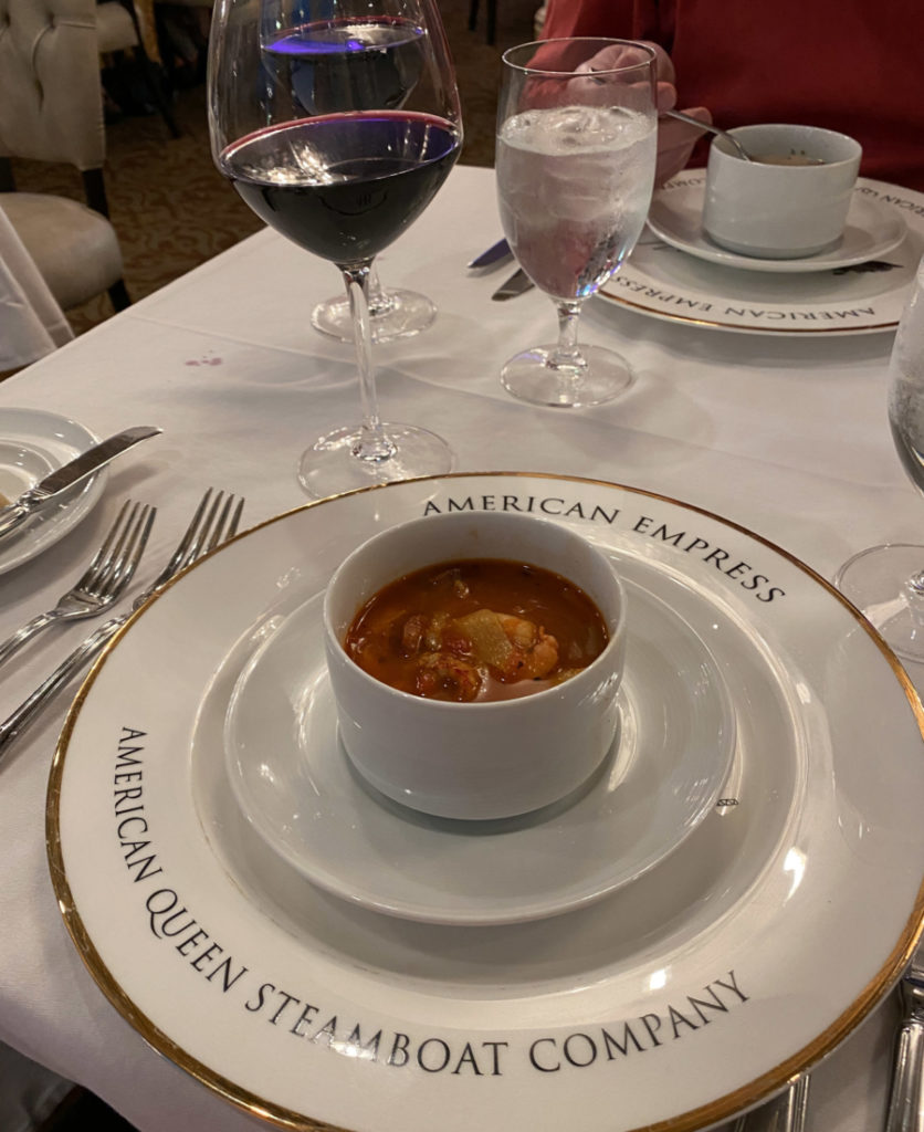 Navy bean soup in the Astoria Dining Room