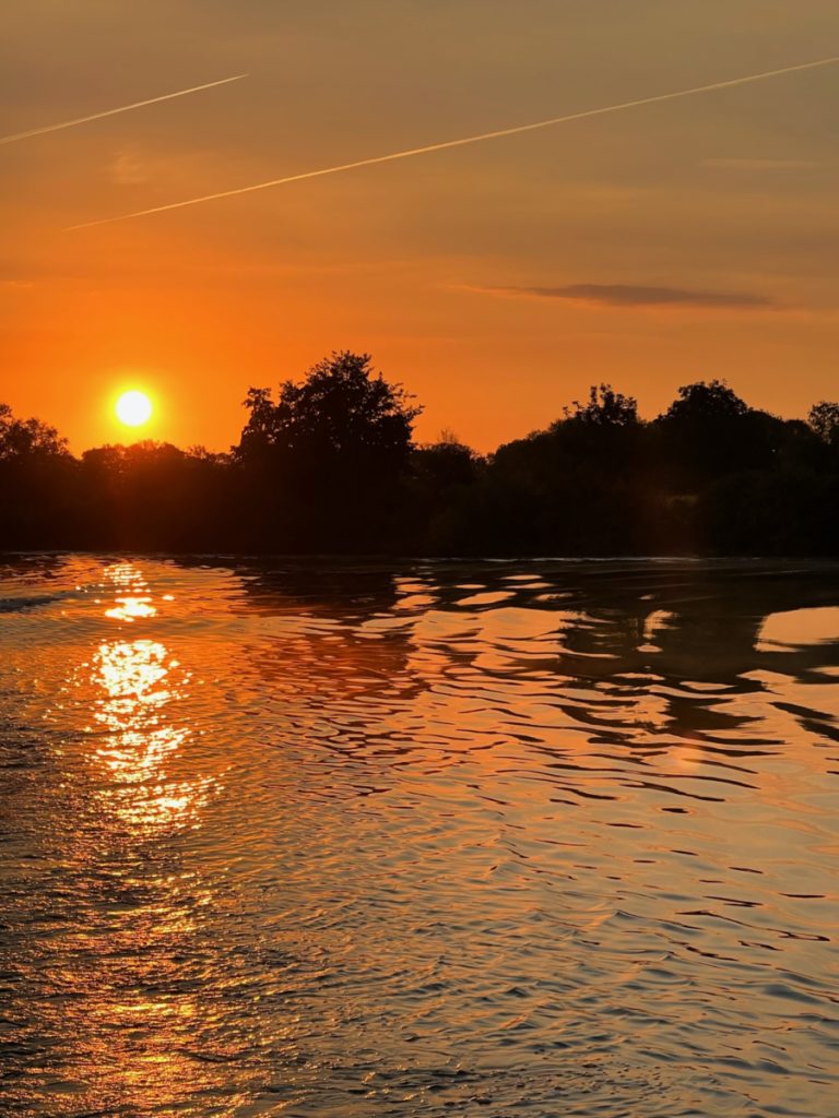 sunsets of a Seine River cruise