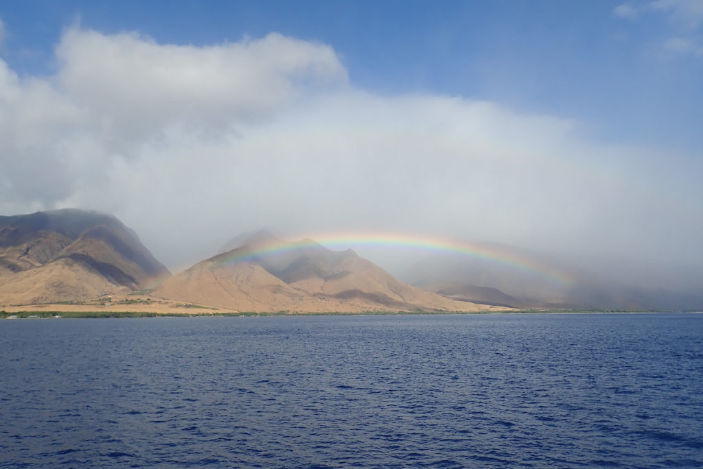 Rainbow over Maui is part of this UnCruise Review