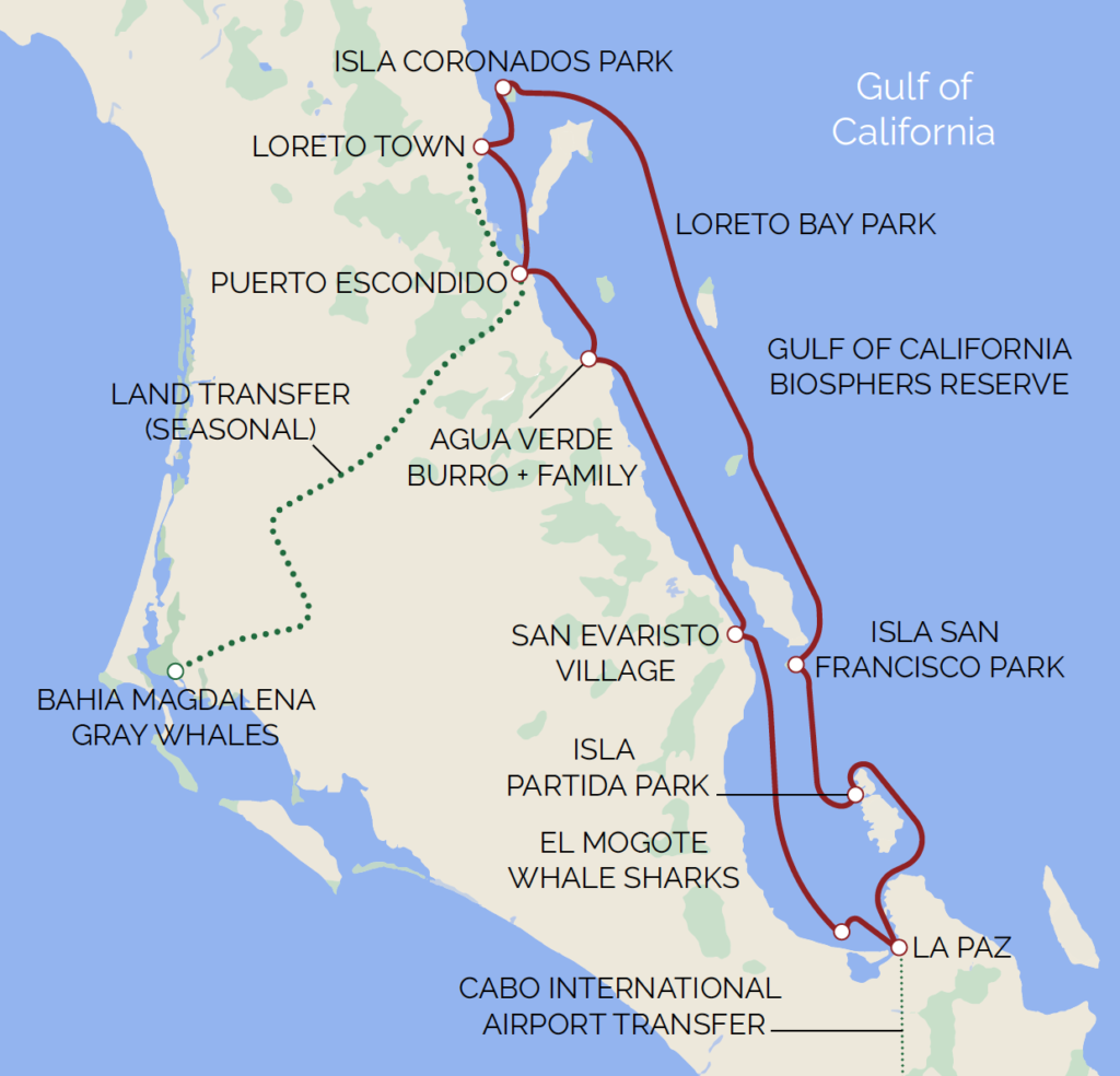Sea of Cortez UnCruise Map