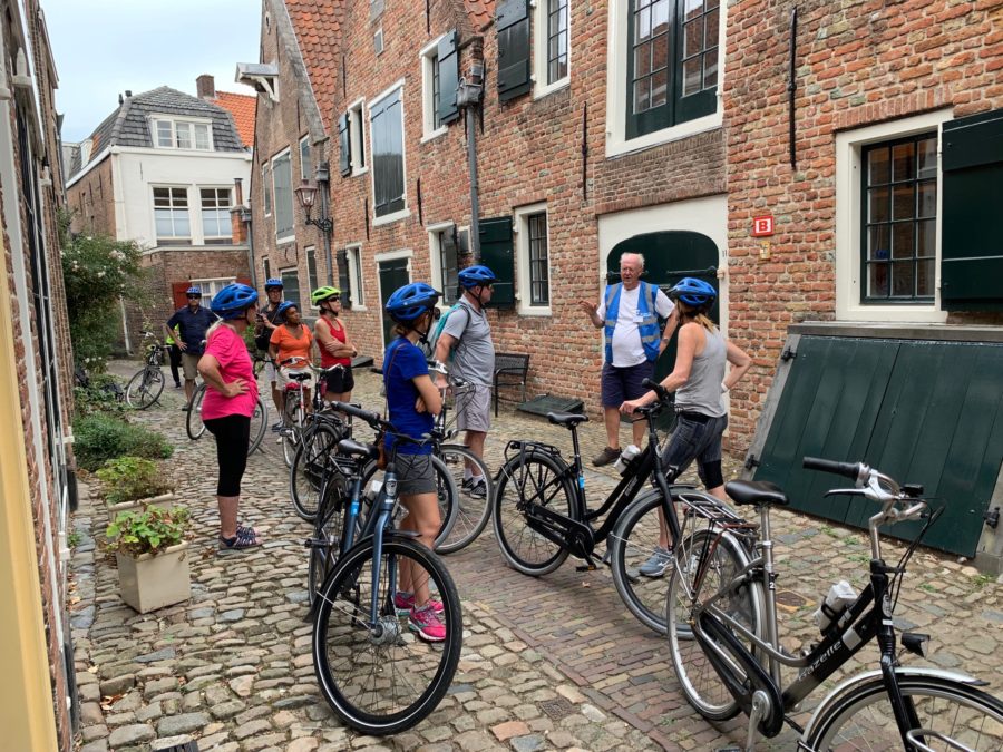 cycling to Middleburg on a Netherlands River Cruise