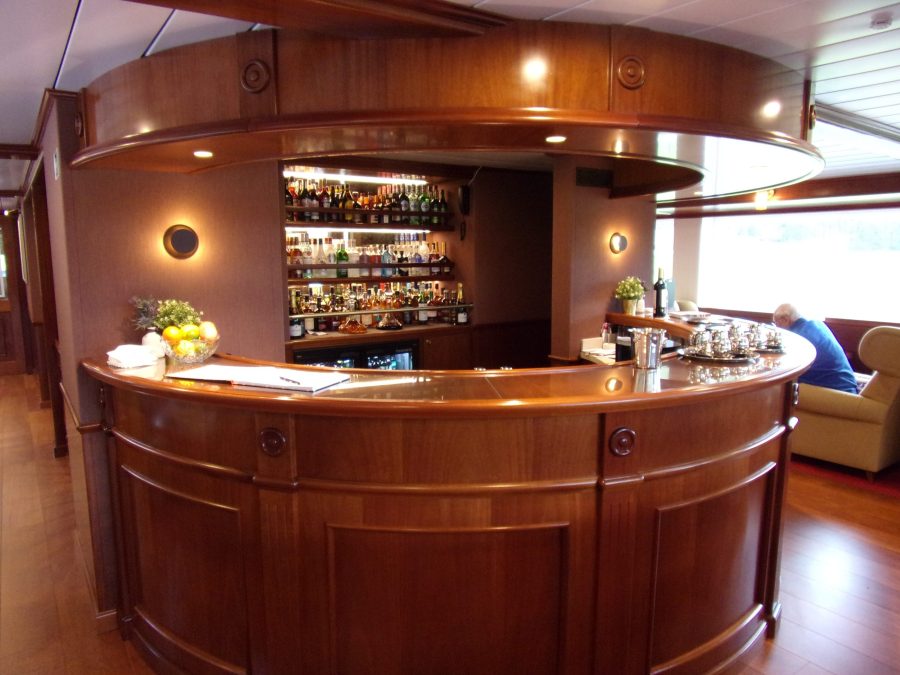 Bar in the Panorama Lounge of Lord of the Highlands Cruise