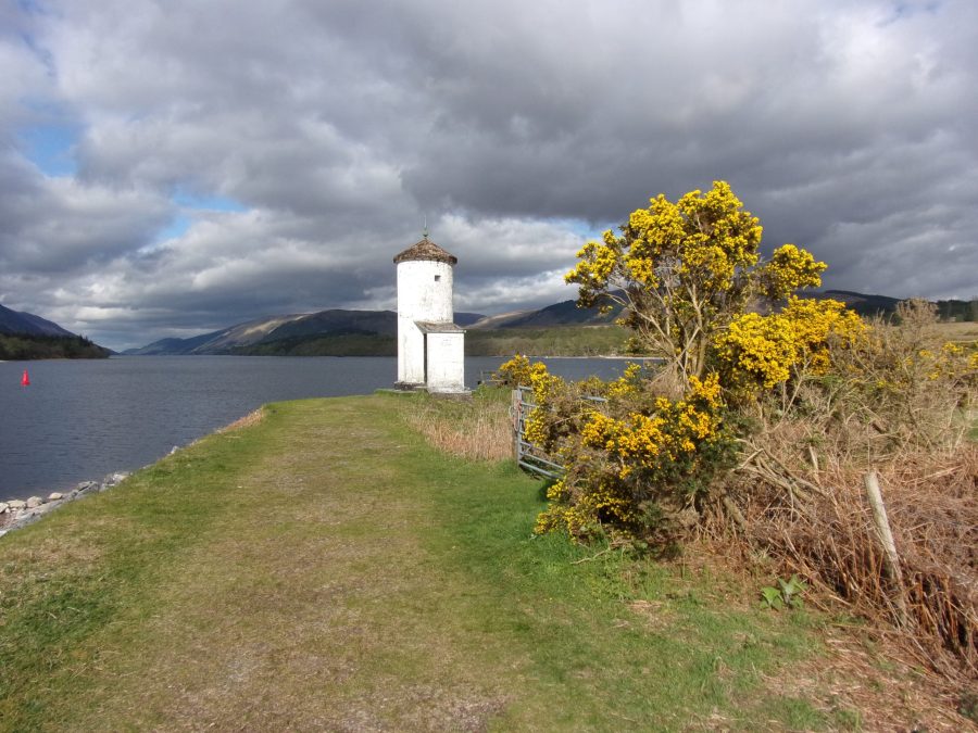 Pepper Pot Lighthouse located on Loch Oich as seen on a Lord of the Highlands cruise