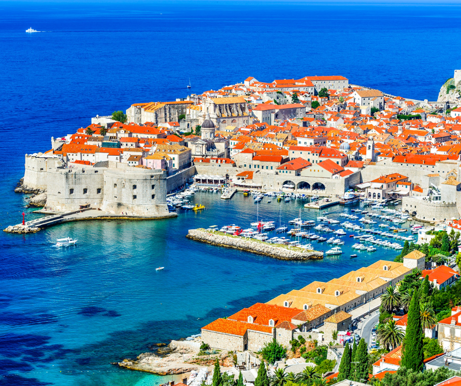 The beautiful Dalmatian coastline seen on an Island Windjammers Croatia cruise