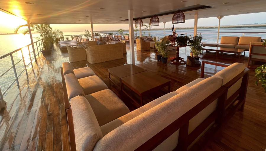 Assam Bengal Navigation Cruise Review mentions top deck 