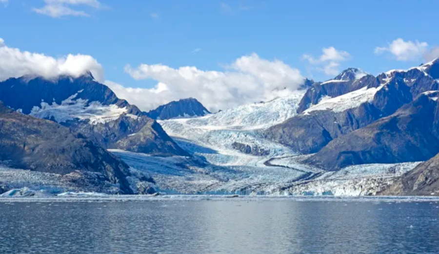 massive Columbia Glacier as seen on a Prince William Sound cruise