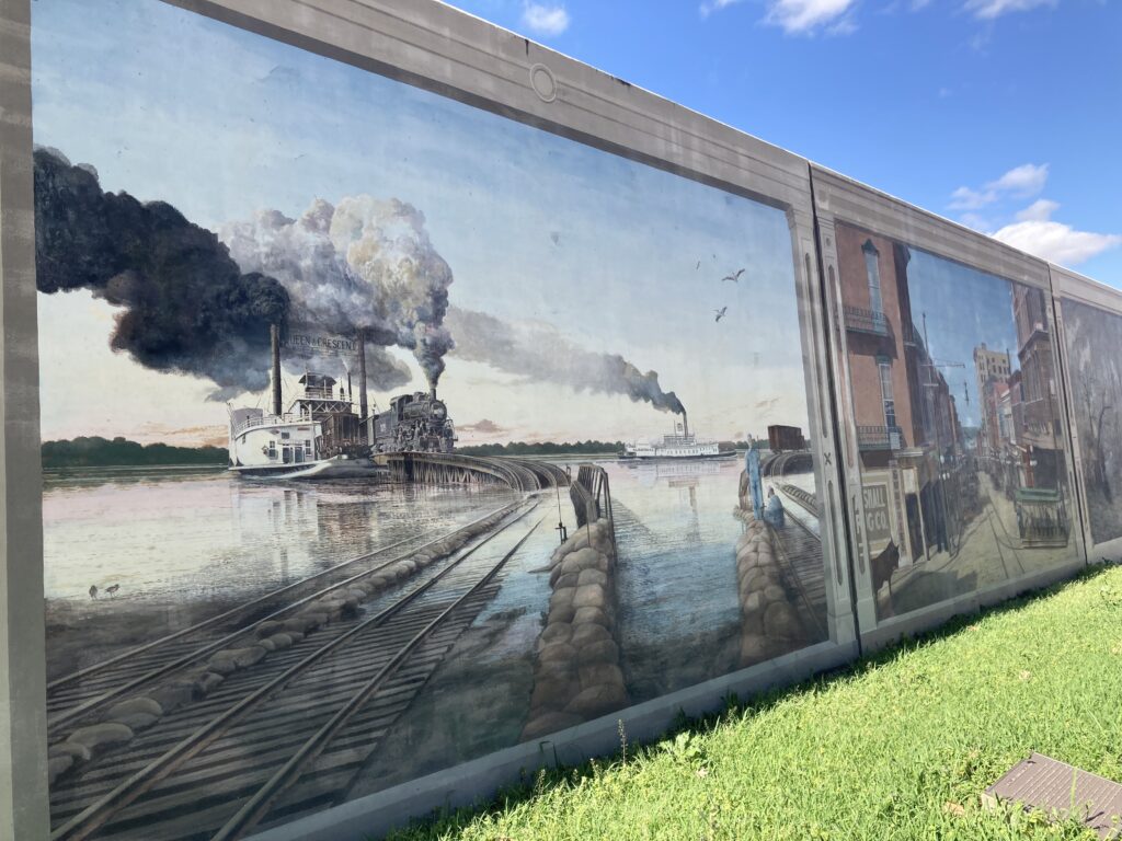 Robert Dafford’s seawall murals mentioned in American Queen Review