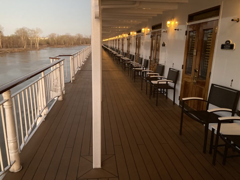 American Queen Review mentions the observation deck