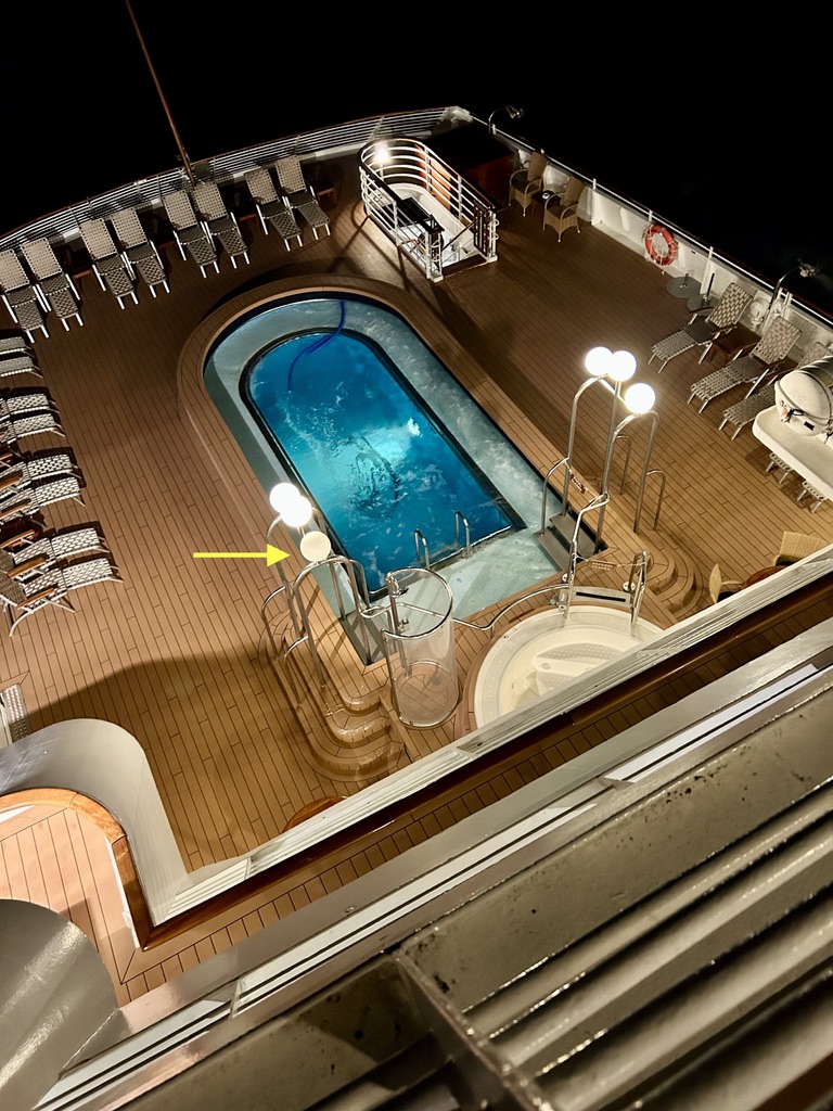 SeaDream II Cruise Review pool lights