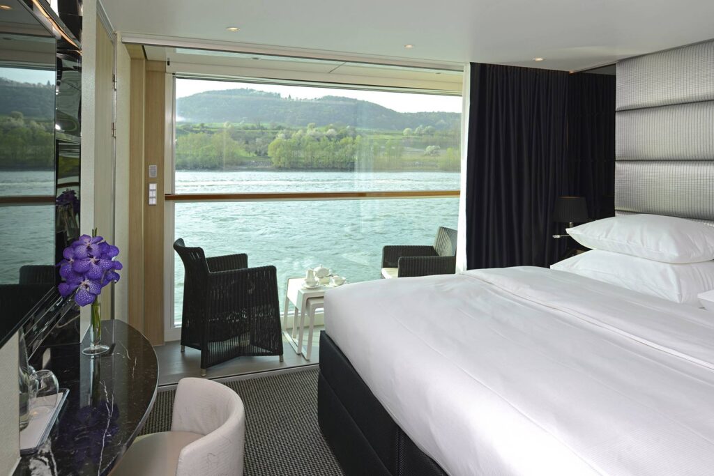 balcony suite on a Scenic Opal River cruise
