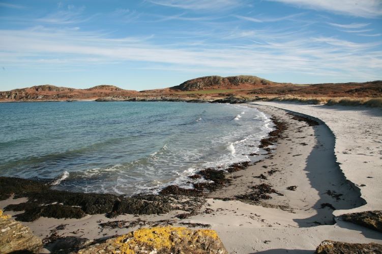 A beach on the Isle of Gigha, Southern Hebrides