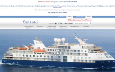 Embattled Vantage Deluxe World Travel Files for Chapter 11