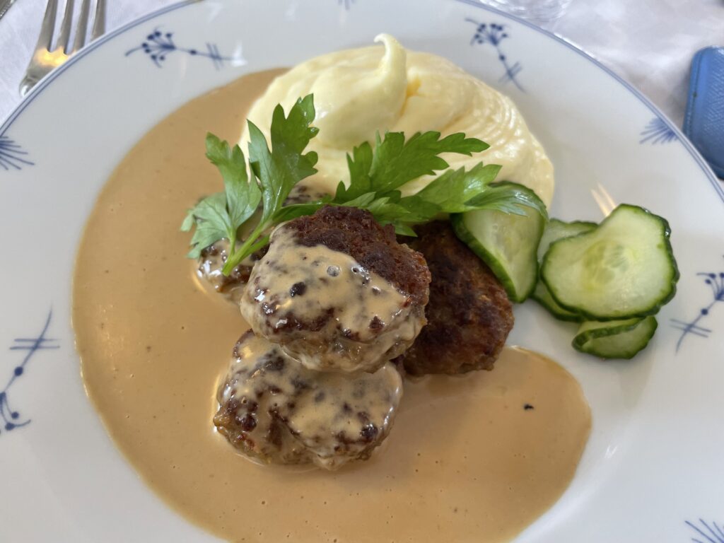 Swedish meatballs with meat!