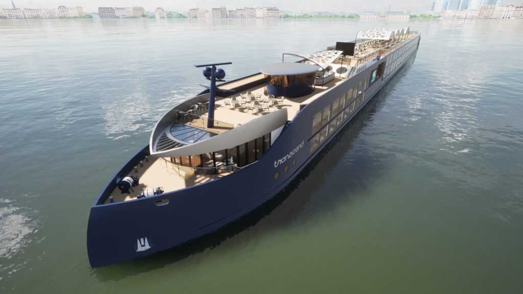Rendering of Transcend Cruises' planned newbuild