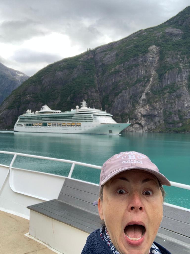 UnCruise in Alaska and a big ship