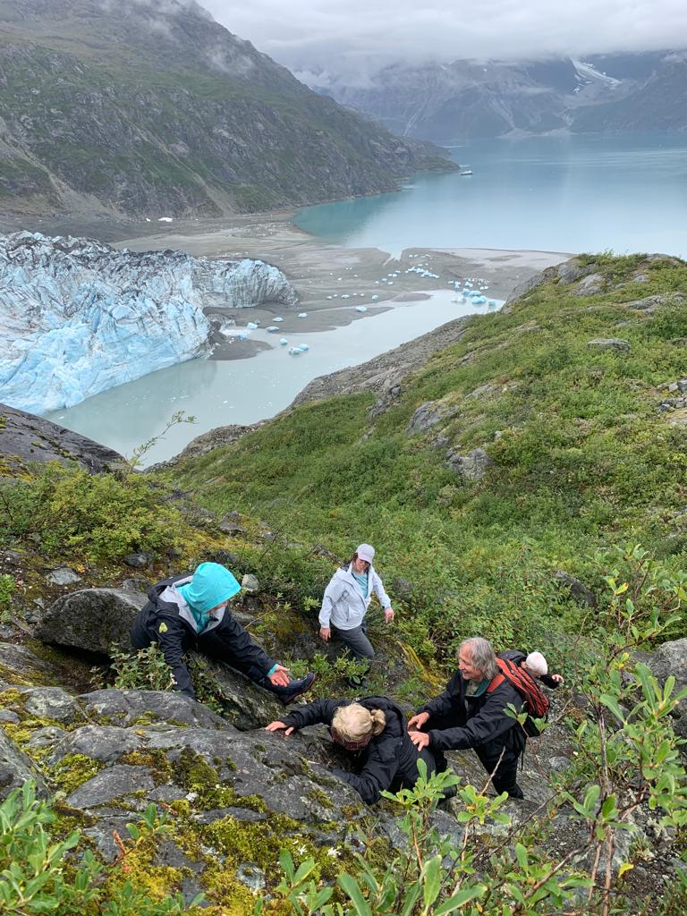 A hearty hike to see Lamplugh Glacier on UnCruise in Alaska