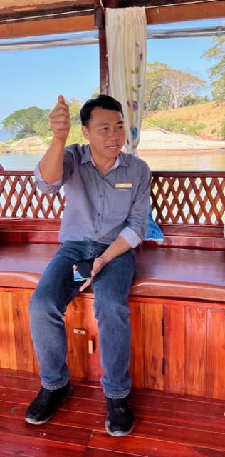 the guide on the Champa pandaw cruise