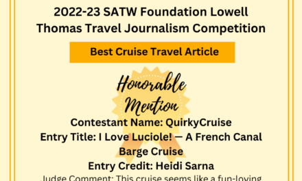QuirkyCruise Wins Awards In SATW Lowell Thomas Travel Journalism Competition (UPDATED 2024)