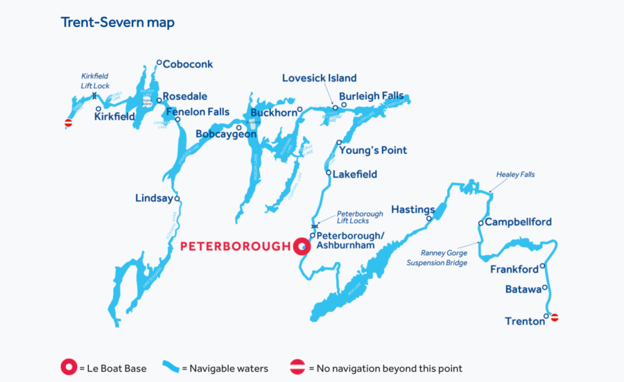 Canada's Trent Severn Waterway Map