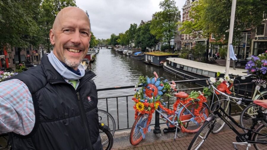 In Amsterdam on an Avalon Waterways sporty river cruise in the Netherlands