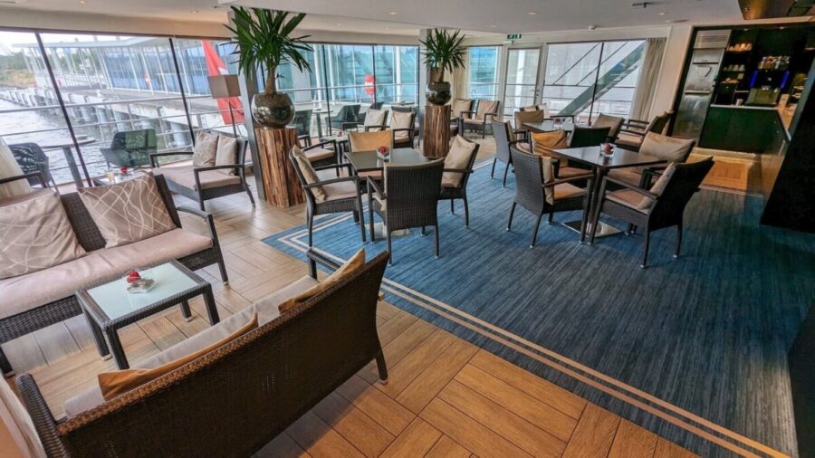 The Club Lounge on Avalon Waterways Sporty River Cruise in the Netherlands & Belgfium