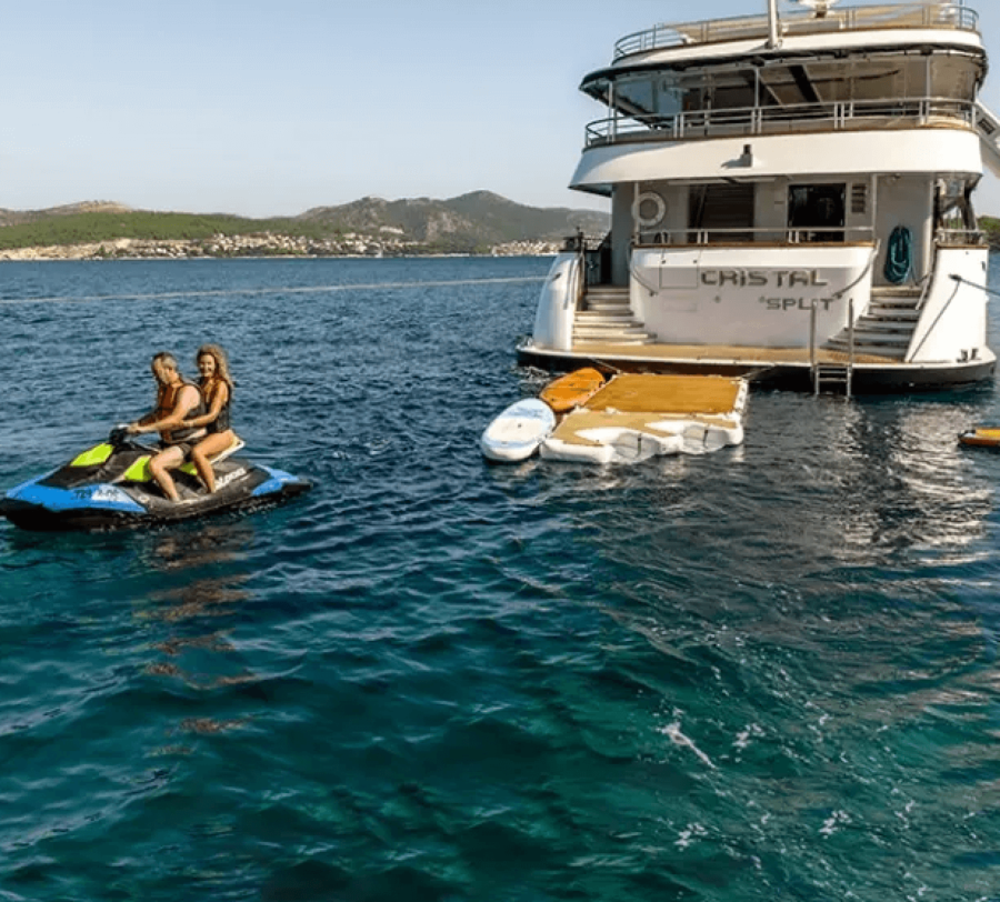 Private Croatia Yacht Charters include water sports