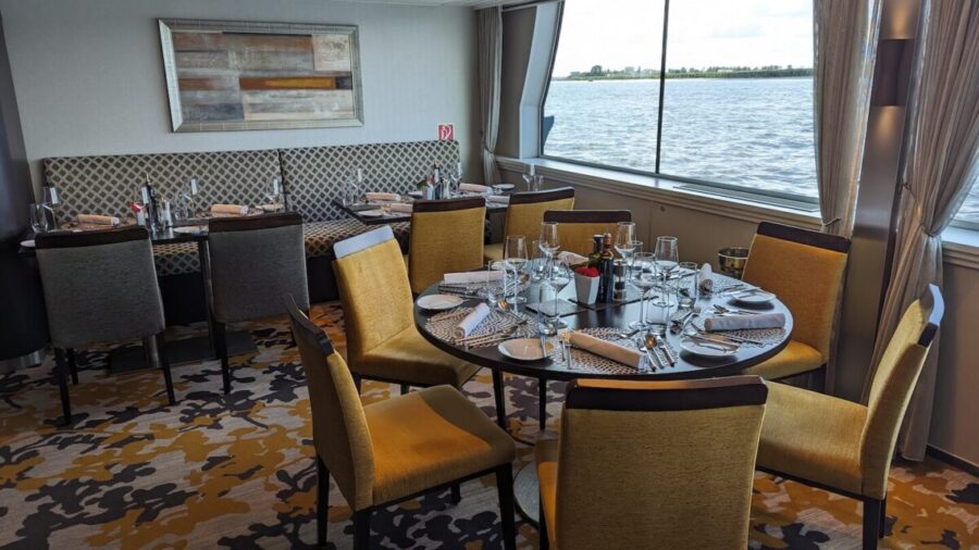 The main dining room on Avalon Waterways Tranquility II