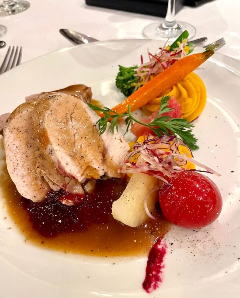 Oven roasted turkey breast on a AmaWaterways Danube Cruise