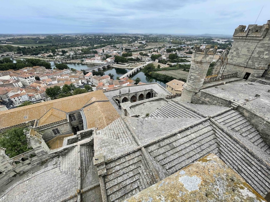 View from Cathedral of St. Nazaire in Beziers
