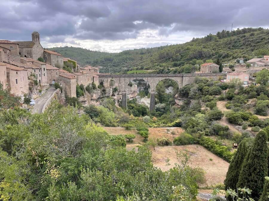 South Of France Barge Cruising and Approaching Minerve