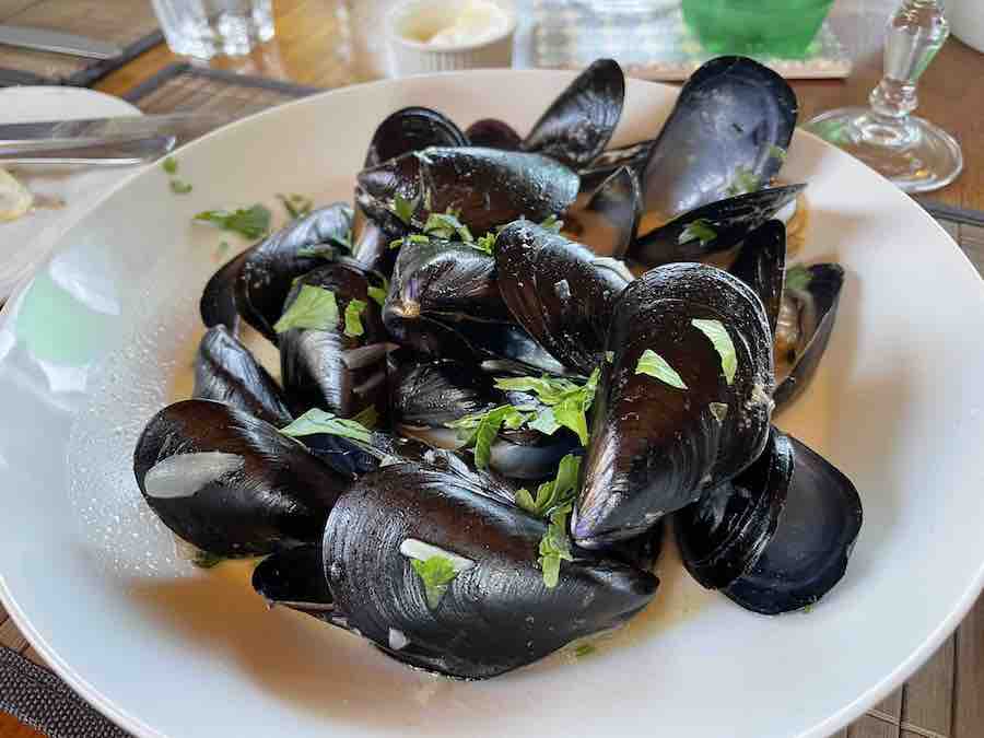 “I want mussels!” was a lunch request fulfilled for Athos guests