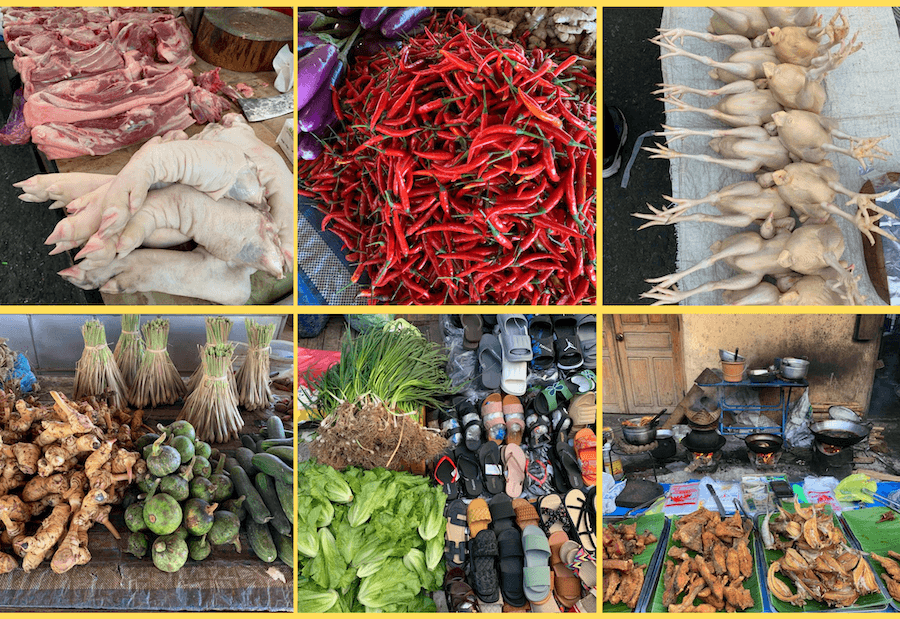 Luang Prabang market goods