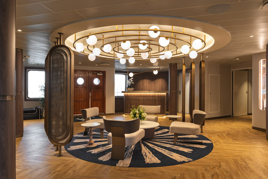 Windstar Cruises Updating Three Sailing Ships including the lobbies