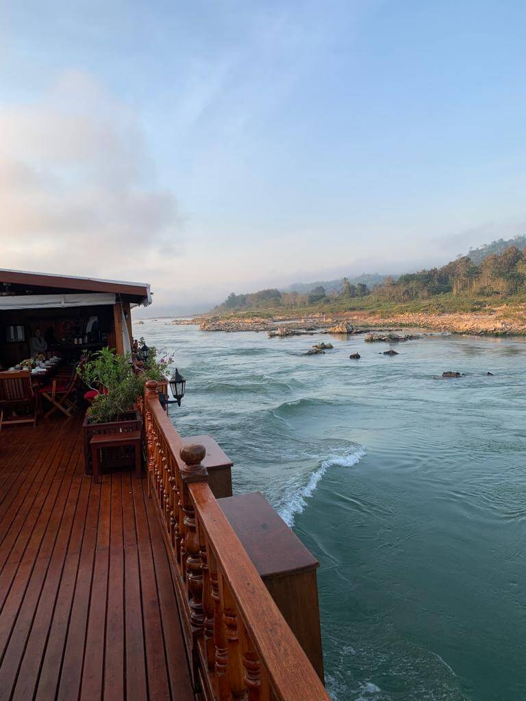 The wild Upper Mekong River in Laos waking up.
