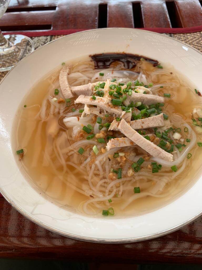 Soup for lunch on Upper Mekong River cruise