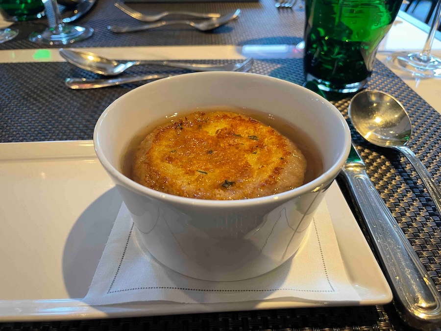French onion soup on Riverside Ravel