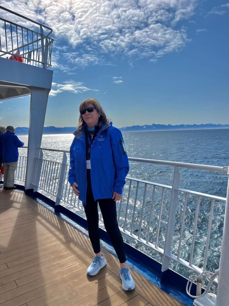 Judi Cohen on Adventure Canada Arctic Cruise on Ocean Endeavour