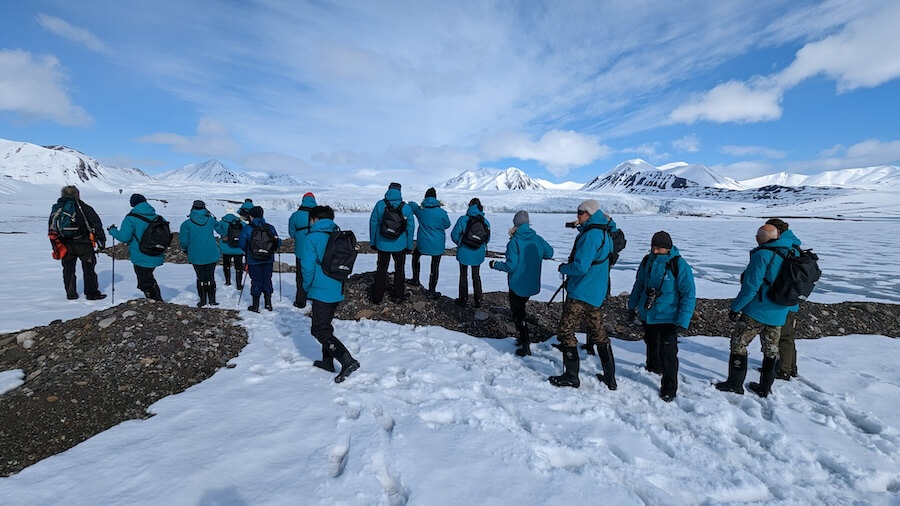 Arctic Cruise Around Svalbard on the Diana includes snow hikes