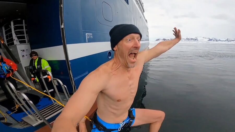 Arctic Cruise Around Svalbard on the Diana includes a polar plunge