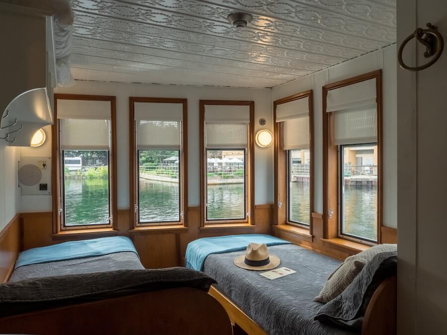 A cabin aboard the Canadian Empress