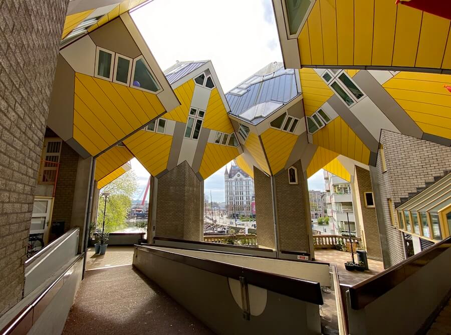 Cube Houses in Rotterdam on a Tulip Time cruise