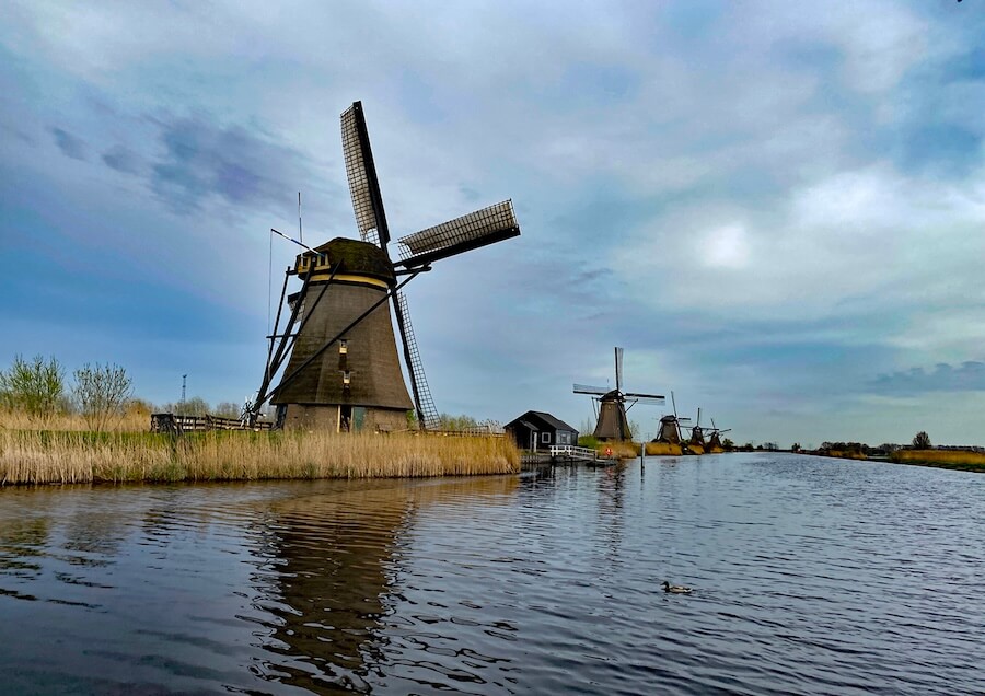 Kinderdijk windmills on a Tulip Time cruise